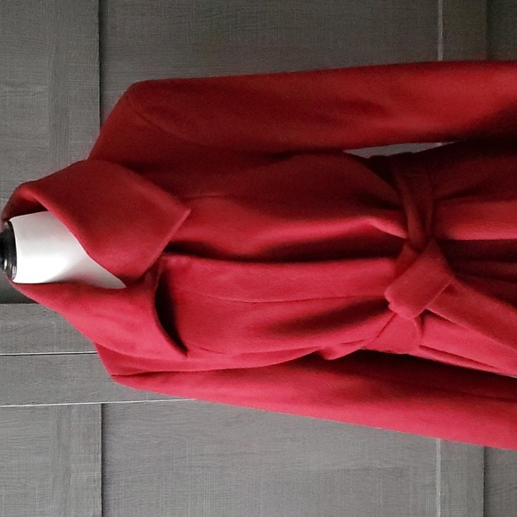 CALVIN KLEIN Wool Blend Car Coat - Picture 2 of 16